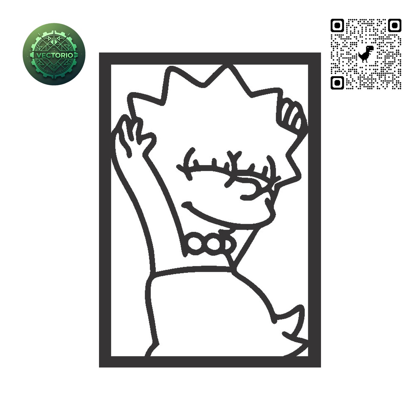 THE SIMPSONS KRUSTY vector design for laser cutting and engraving