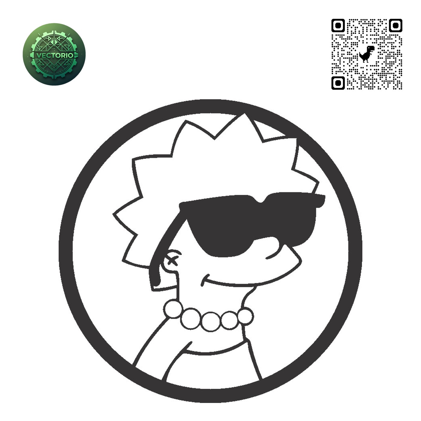 THE SIMPSONS KRUSTY vector design for laser cutting and engraving