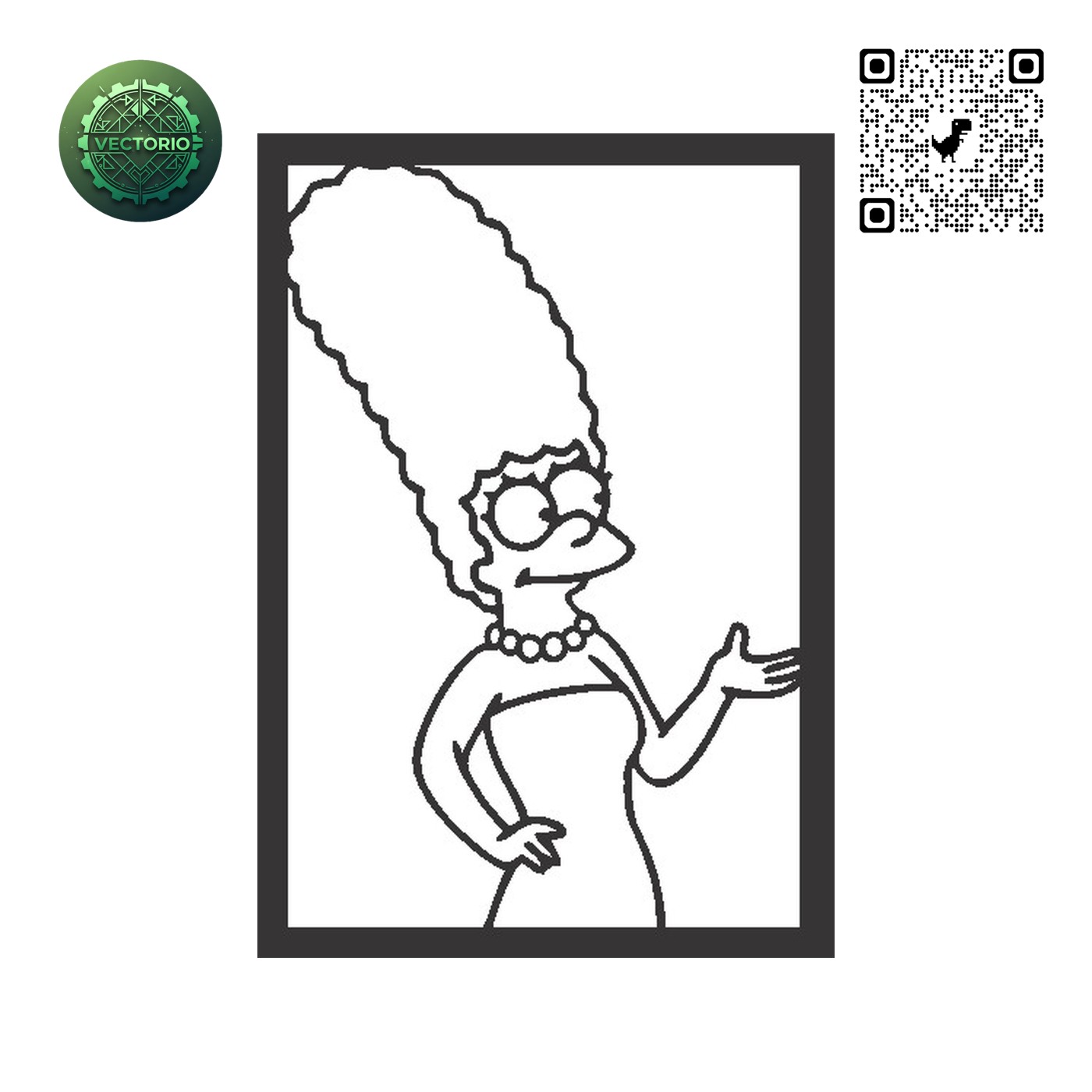 THE SIMPSONS KRUSTY vector design for laser cutting and engraving