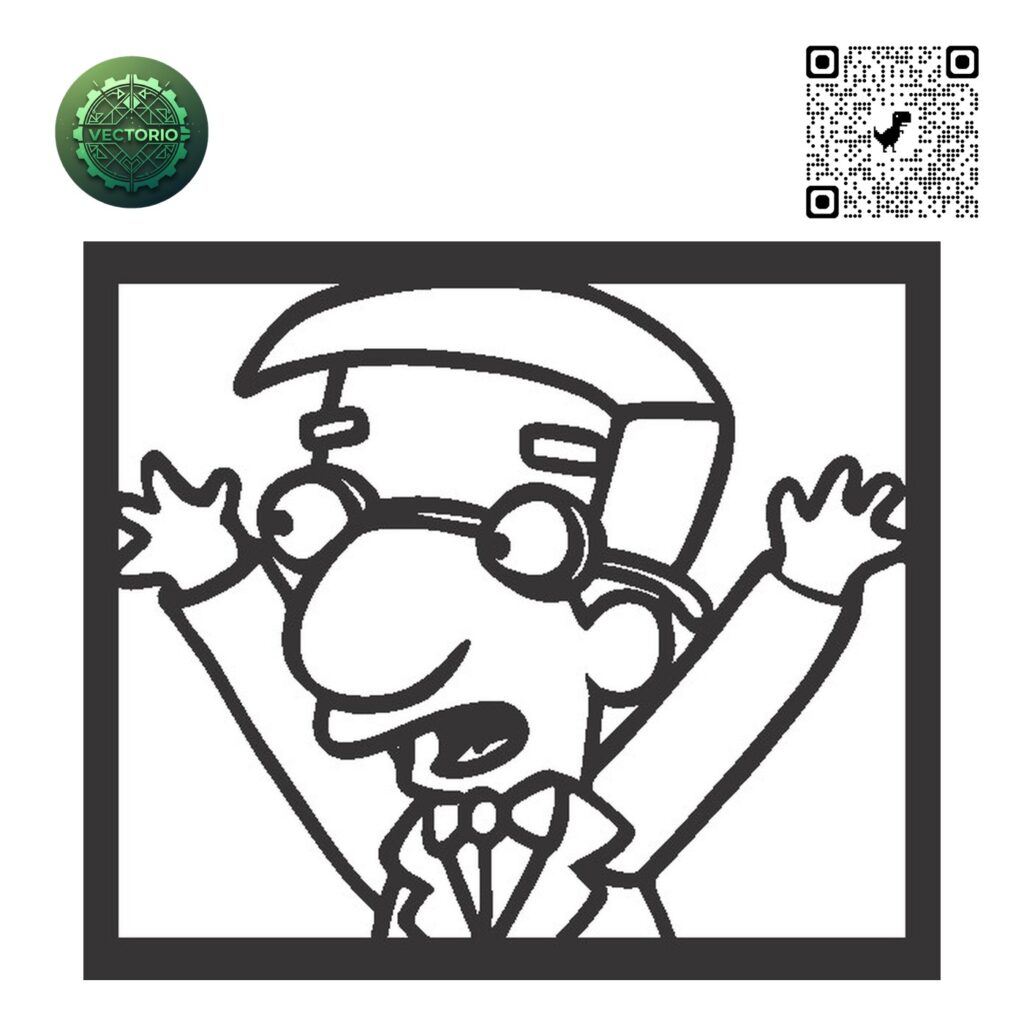 THE SIMPSONS MILKHOUSE vector design for laser cutting and engraving