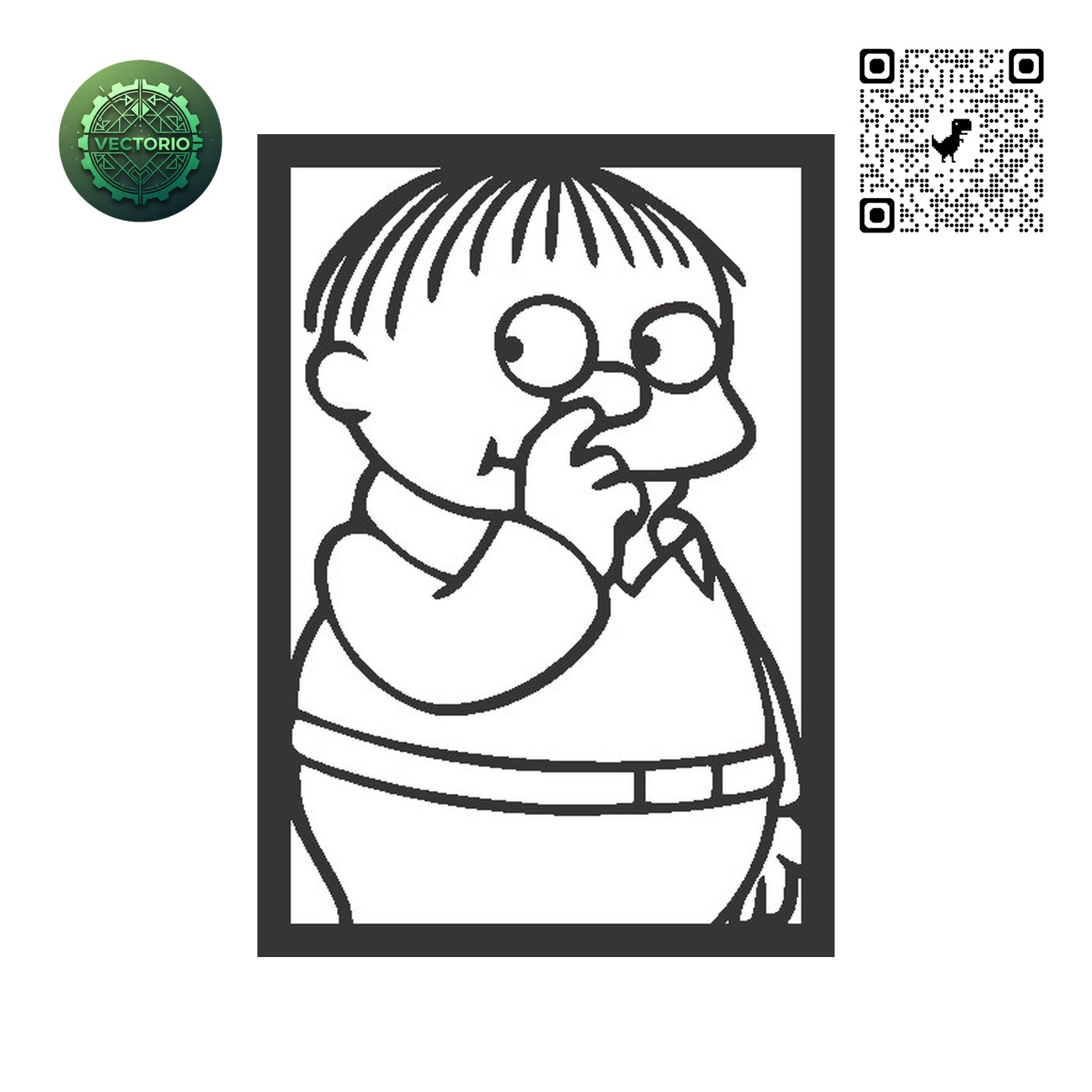 THE SIMPSONS KRUSTY vector design for laser cutting and engraving