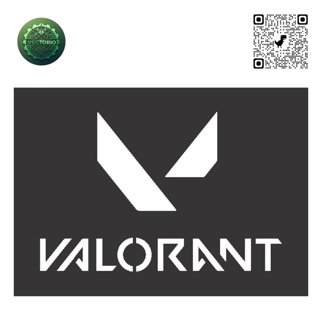 VALORANT LOGO vector design for laser cutting and engraving