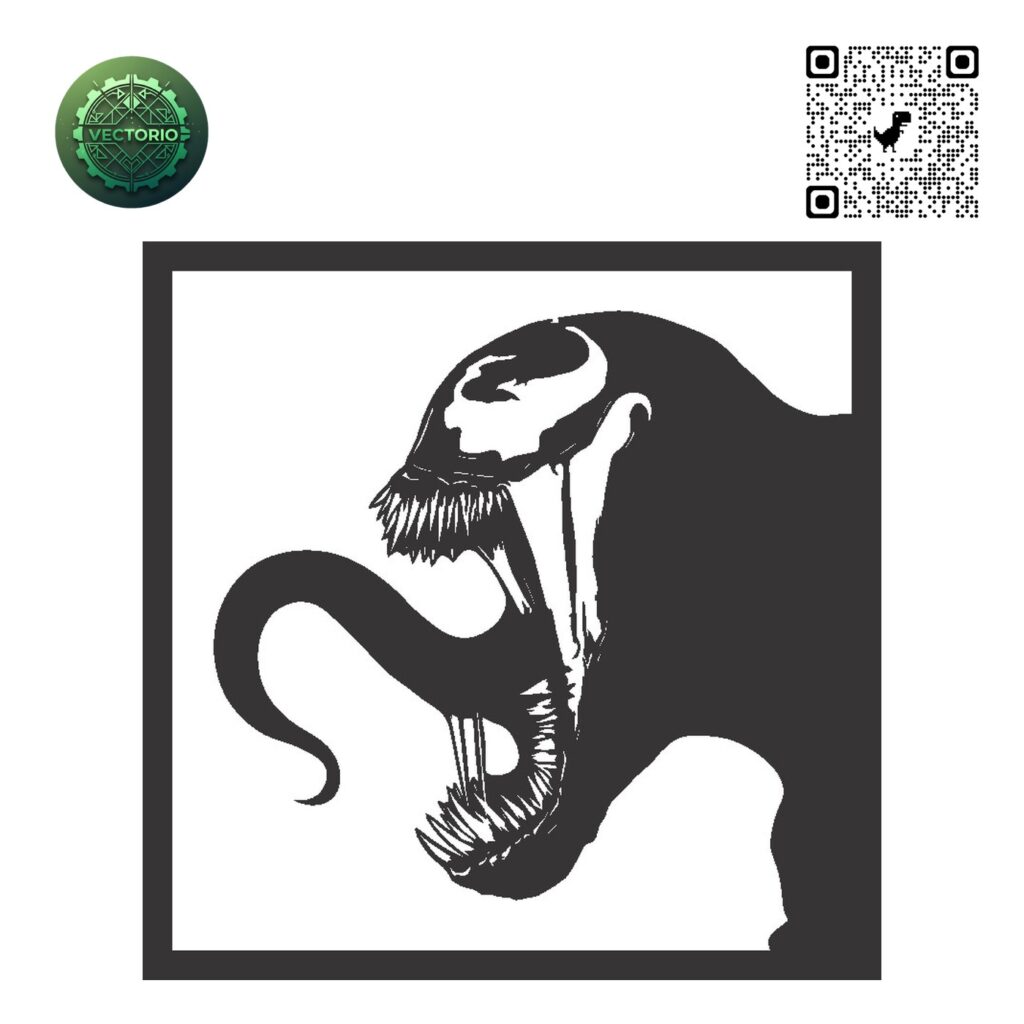 VENOM 2 vector design for laser cutting and engraving