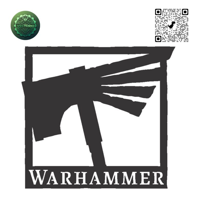 WARHAMMER LOGO vector design for laser cutting and engraving