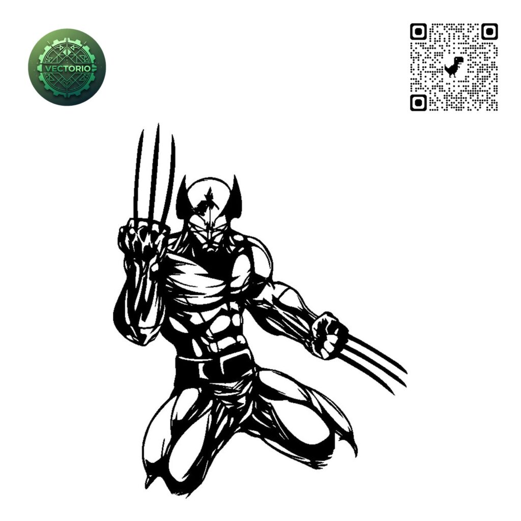 WOLVERINE 2 vector design for laser cutting and engraving