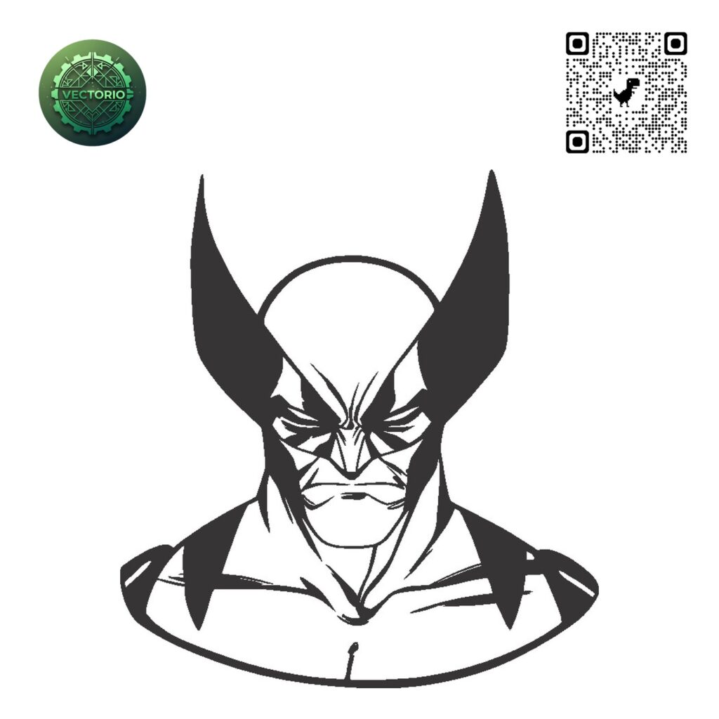 WOLVERINE 5 vector design for laser cutting and engraving