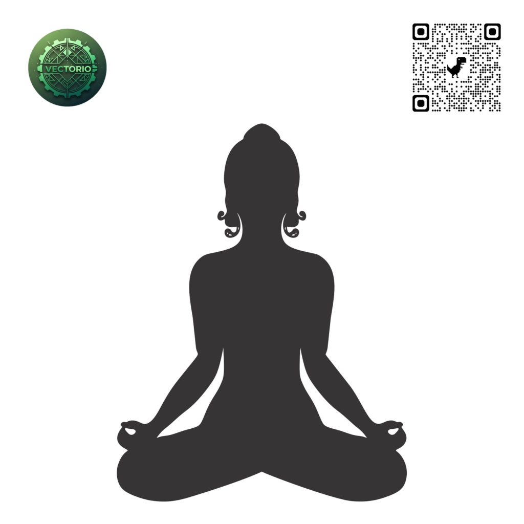 BUDDAH MEDITATION vector design for laser cutting and engraving