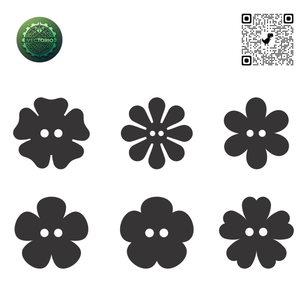 BUTTON SET 13 vector design for laser cutting and engraving