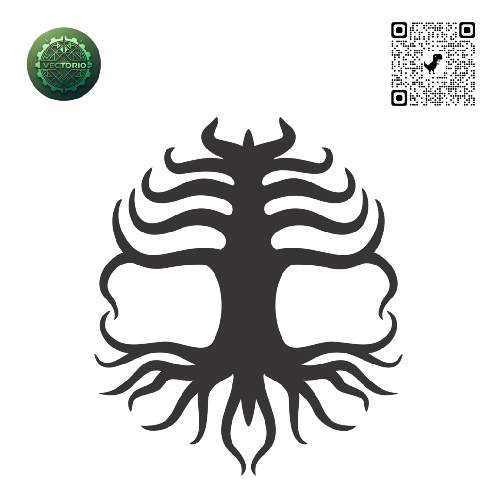 CELTIC TREE OF LIFE 11 vector design for laser cutting and engraving