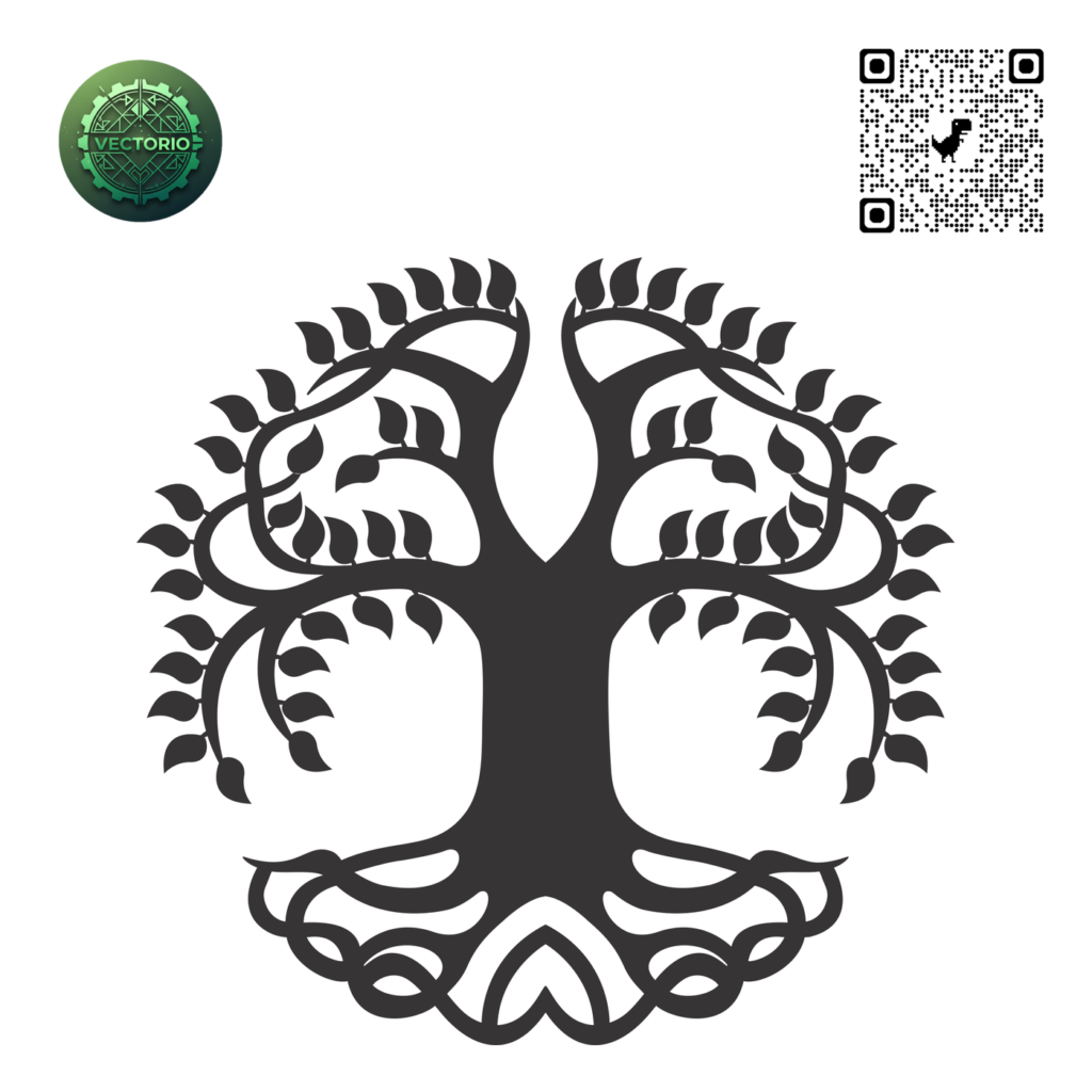 CELTIC TREE OF LIFE 16 vector design for laser cutting and engraving