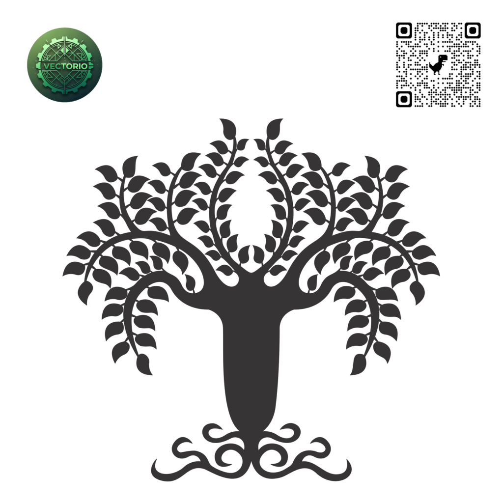 CELTIC TREE OF LIFE 17 vector design for laser cutting and engraving