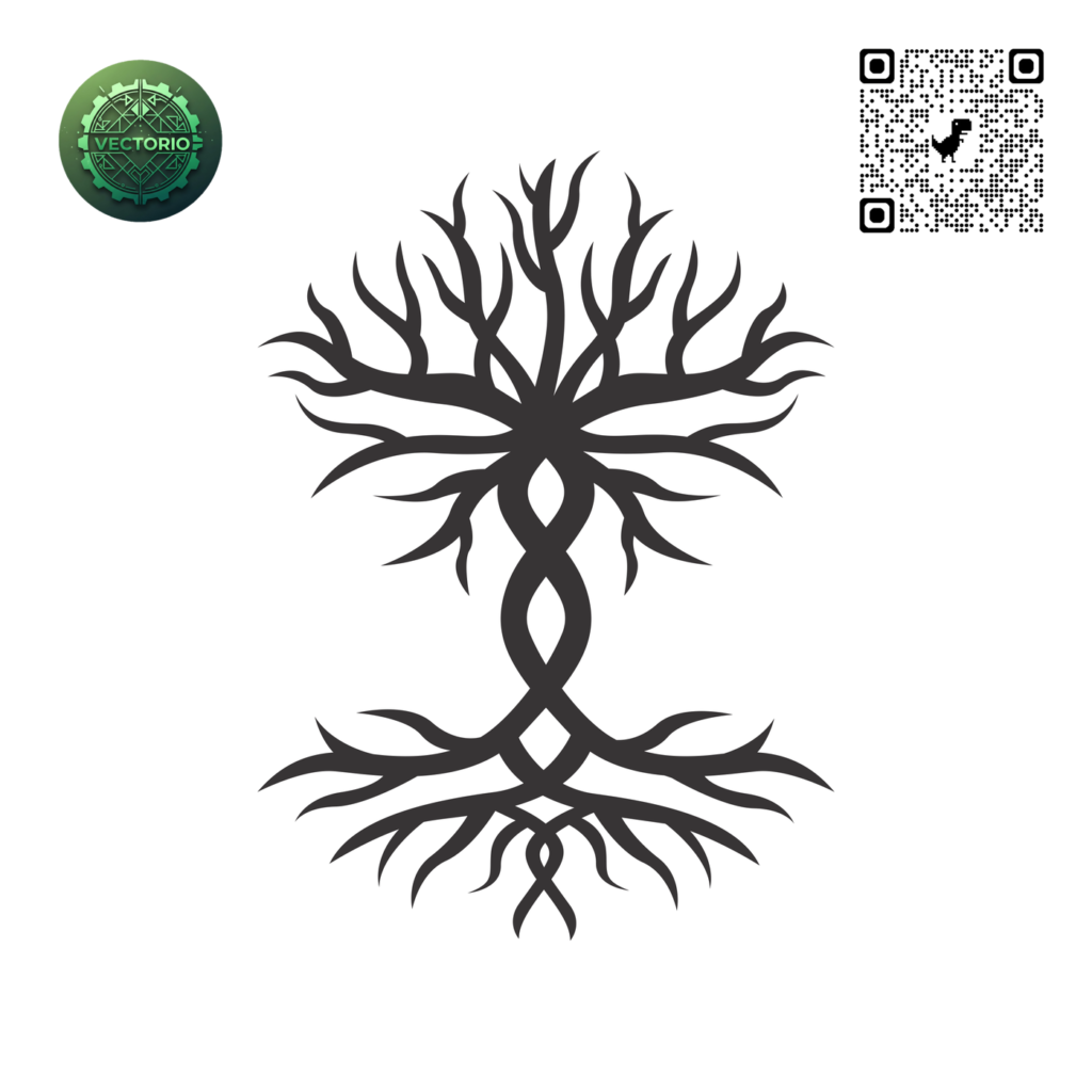 CELTIC TREE OF LIFE 25 vector design for laser cutting and engraving