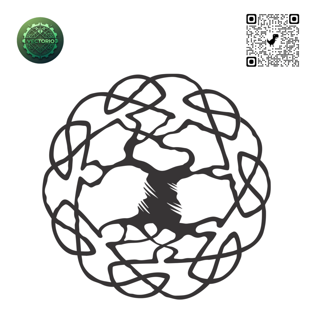 CELTIC TREE OF LIFE 3 vector design for laser cutting and engraving