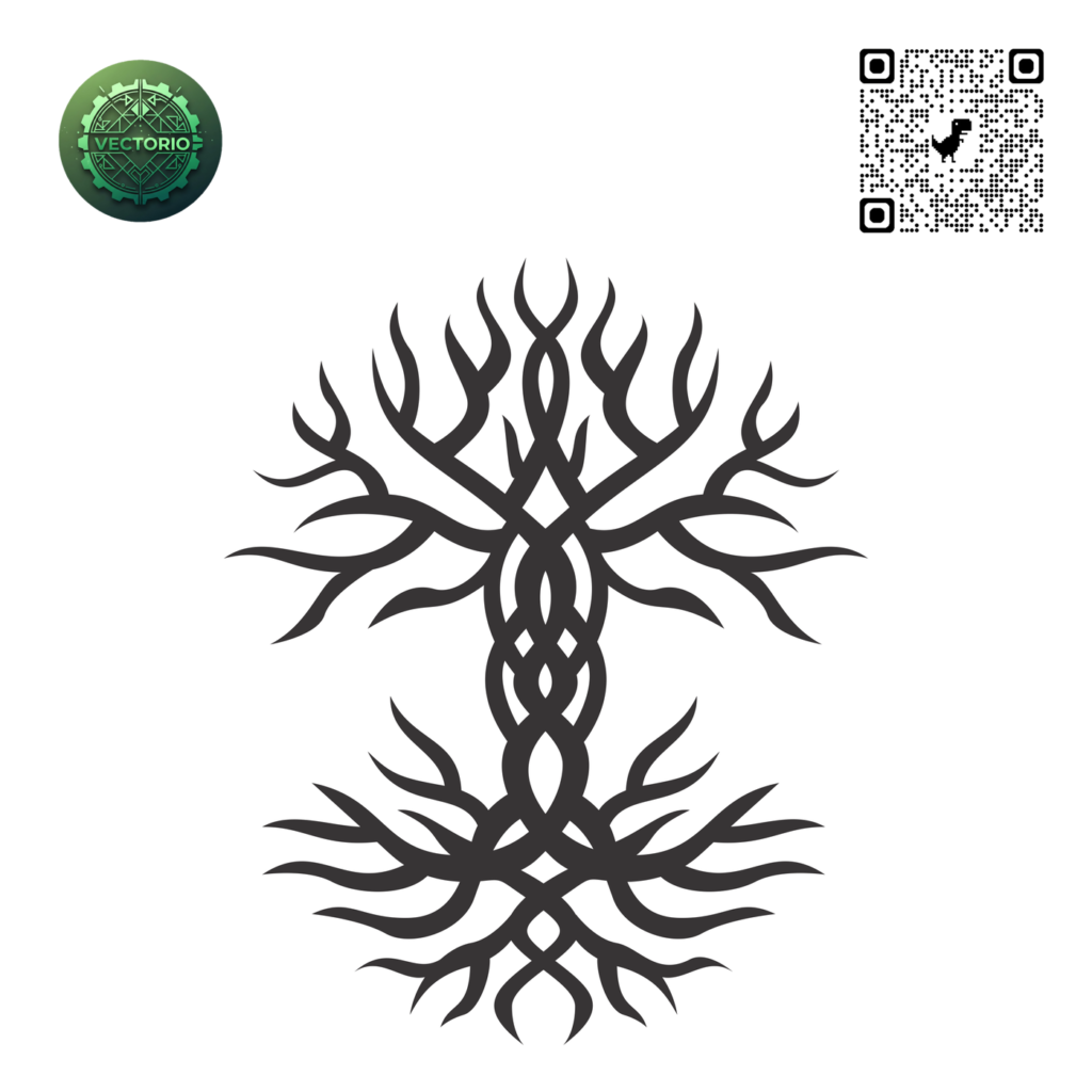 CELTIC TREE OF LIFE 32 vector design for laser cutting and engraving