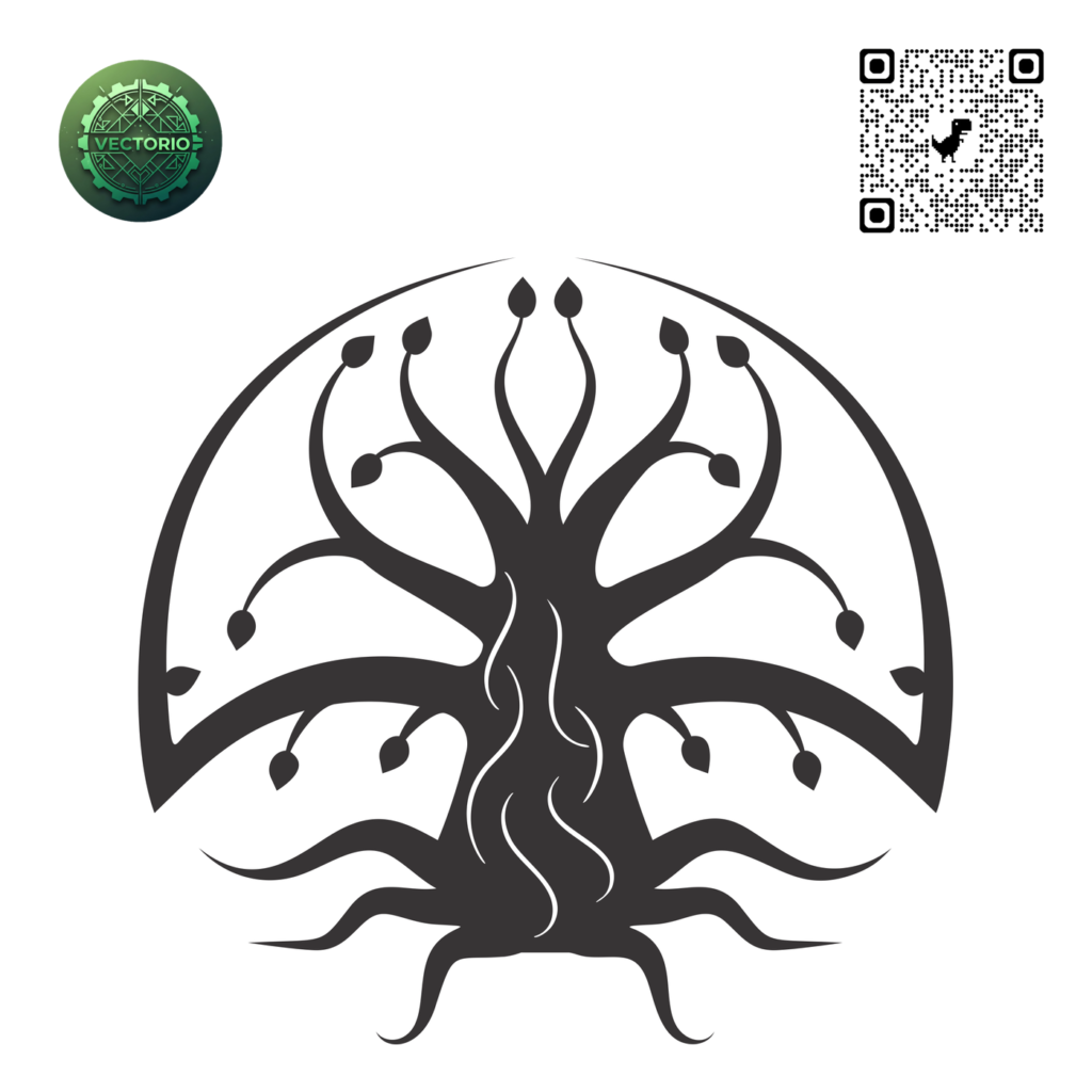 CELTIC TREE OF LIFE 33 vector design for laser cutting and engraving