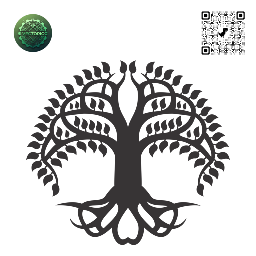 CELTIC TREE OF LIFE 36 vector design for laser cutting and engraving