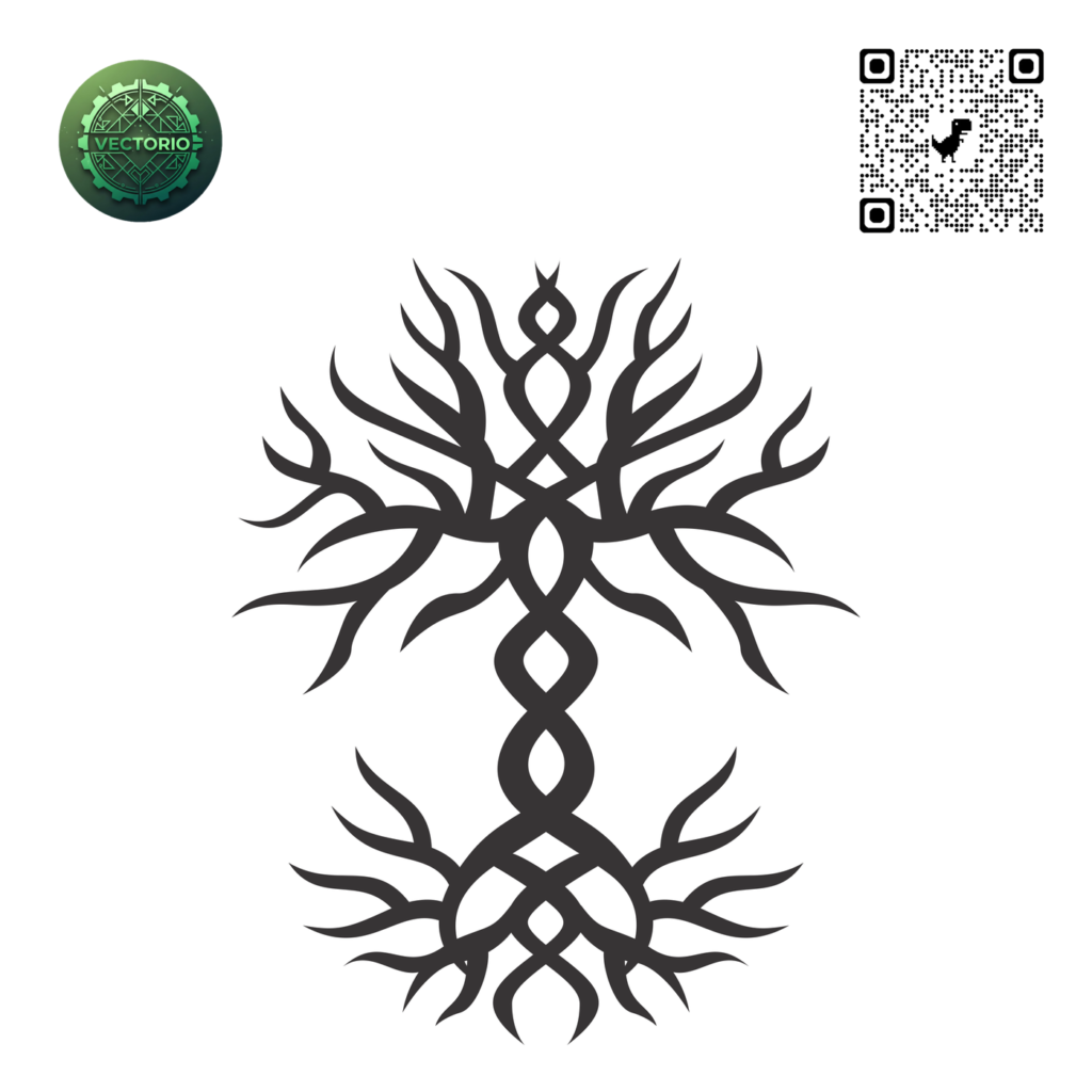 CELTIC TREE OF LIFE 49 vector design for laser cutting and engraving