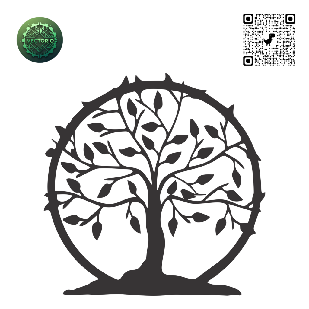 CELTIC TREE OF LIFE 6 vector design for laser cutting and engraving
