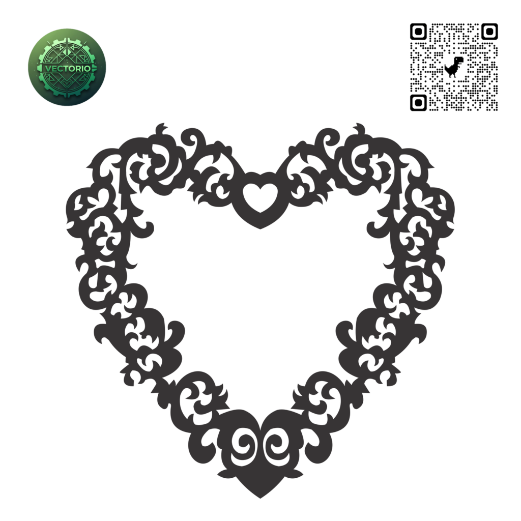 DECORATIVE ORNAMENT FRAME 145 vector design for laser cutting and engraving