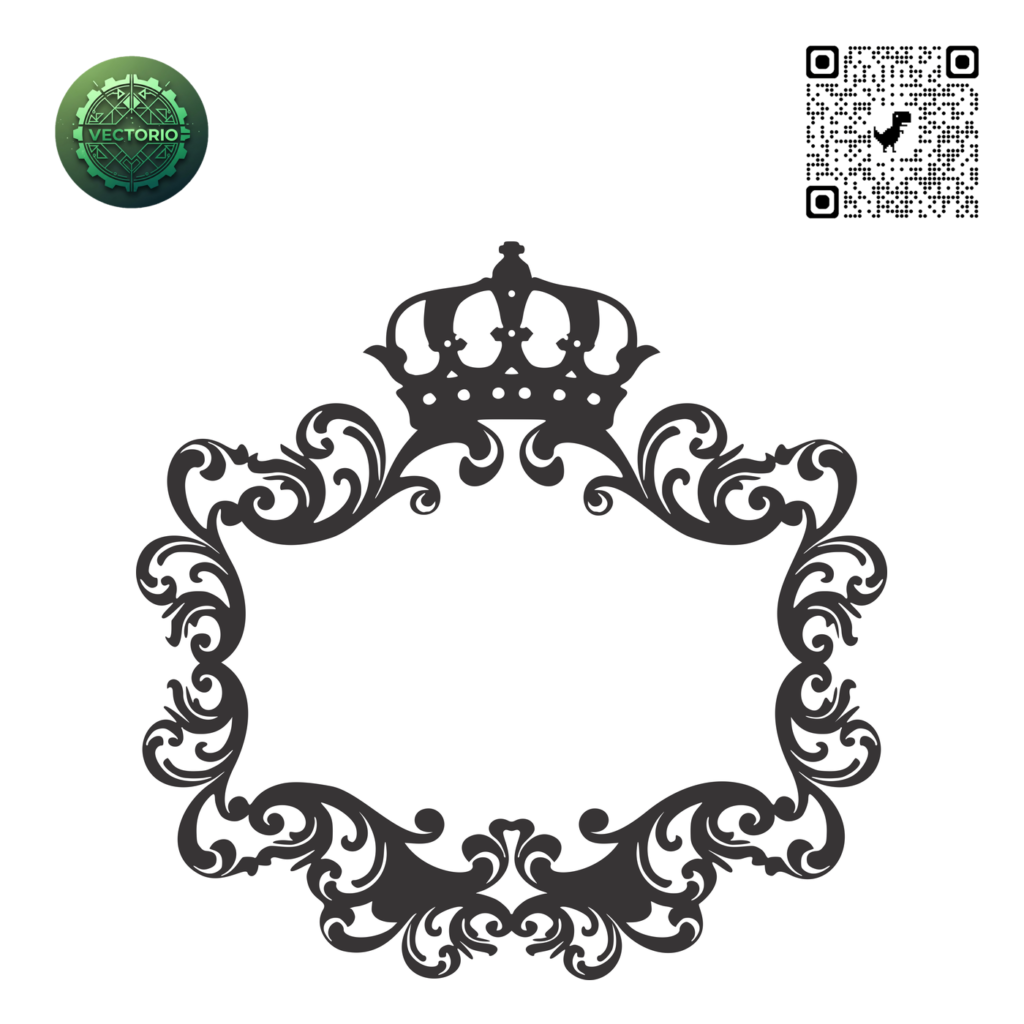 DECORATIVE ORNAMENT FRAME 157 vector design for laser cutting and engraving