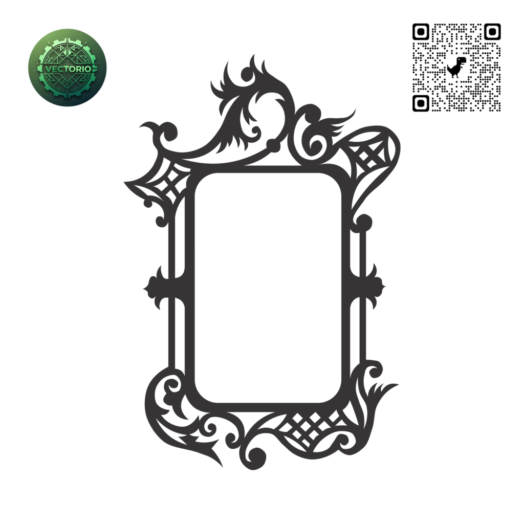 DECORATIVE ORNAMENT FRAME 169 vector design for laser cutting and engraving
