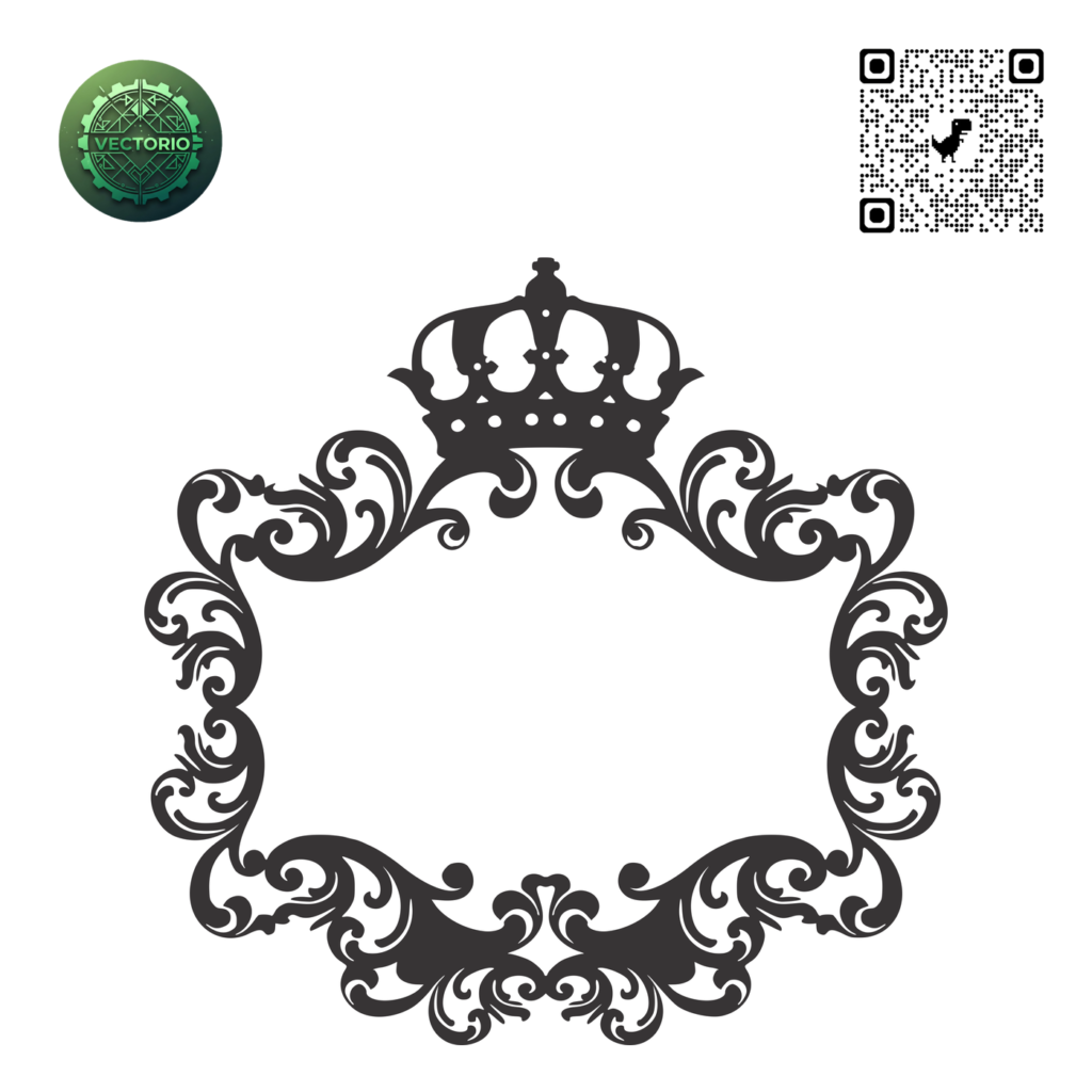 DECORATIVE ORNAMENT FRAME 176 vector design for laser cutting and engraving