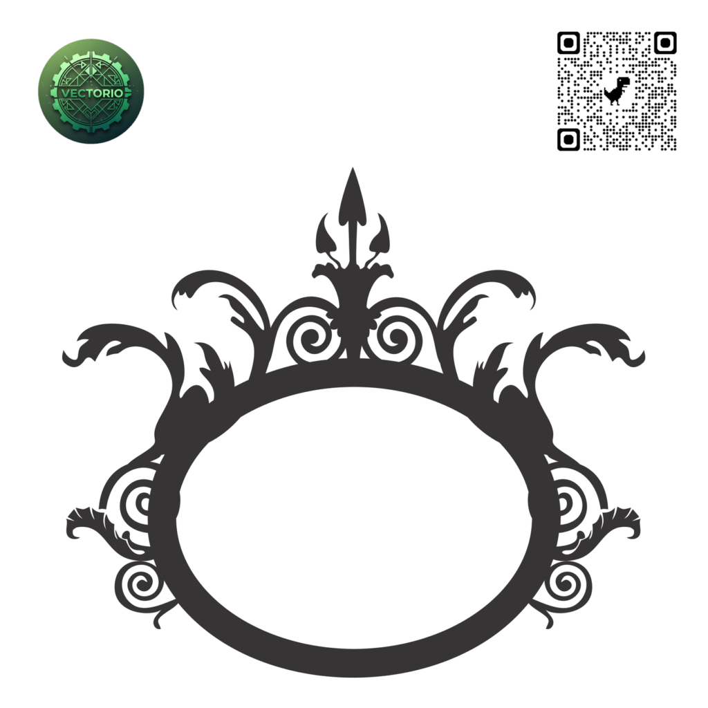 DECORATIVE ORNAMENT FRAME 188 vector design for laser cutting and engraving