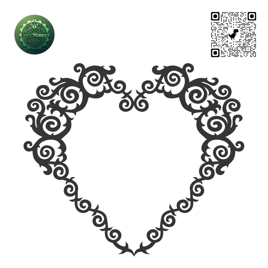 DECORATIVE ORNAMENT FRAME 194 vector design for laser cutting and engraving