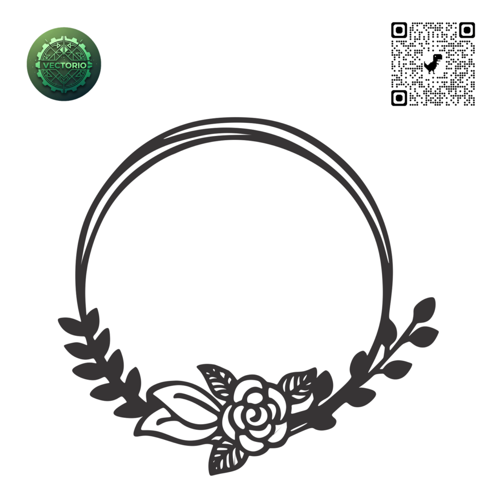 DECORATIVE ORNAMENT FRAME 37 vector design for laser cutting and engraving
