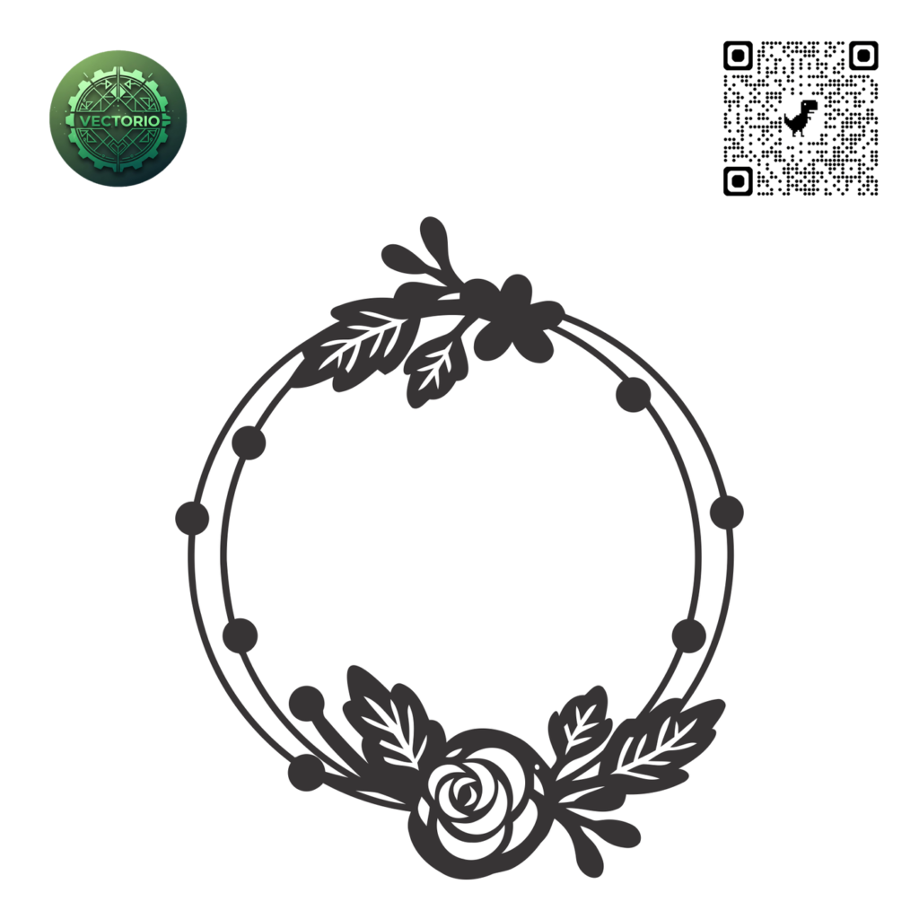DECORATIVE ORNAMENT FRAME 40 vector design for laser cutting and engraving