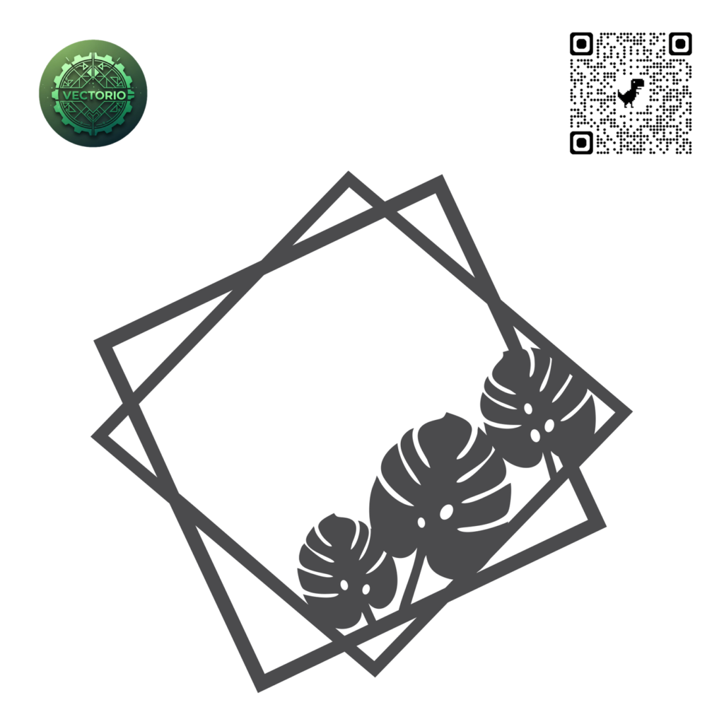 DECORATIVE ORNAMENT FRAME 46 vector design for laser cutting and engraving