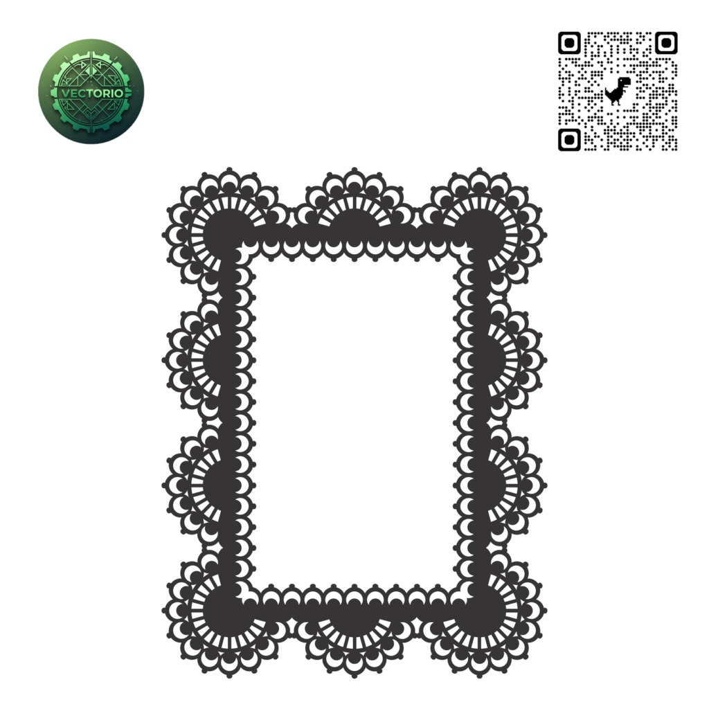 DECORATIVE RECTANGULAR FRAME 26 vector design for laser cutting and engraving