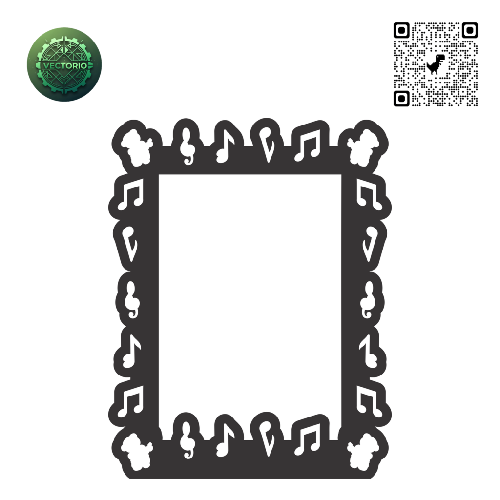 DECORATIVE RECTANGULAR FRAME 67 vector design for laser cutting and engraving