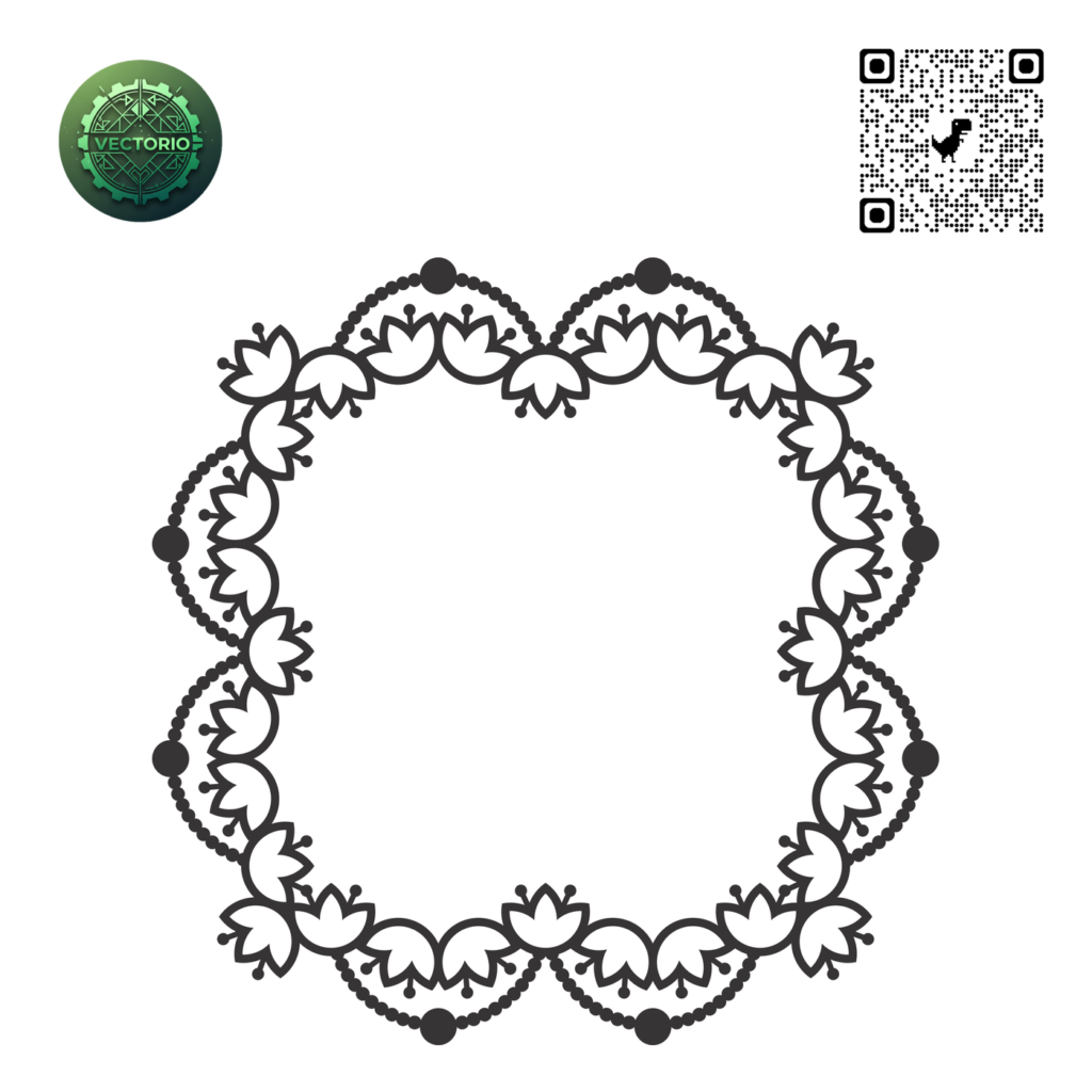 DECORATIVE SQUARE FRAME 56 vector design for laser cutting and engraving