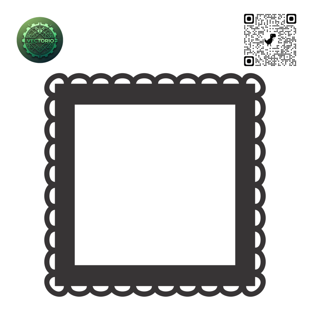 DECORATIVE SQUARE FRAME 9 vector design for laser cutting and engraving