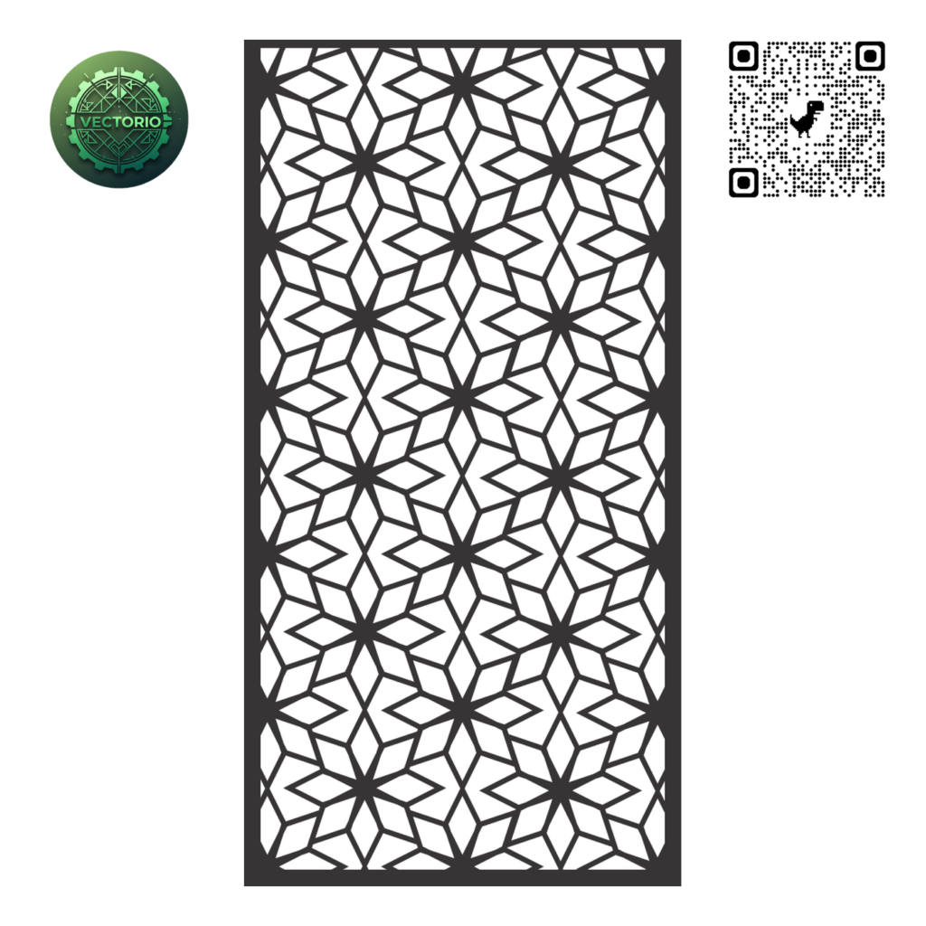 DECORATIVE WALL PANEL 107 vector design for laser cutting and engraving