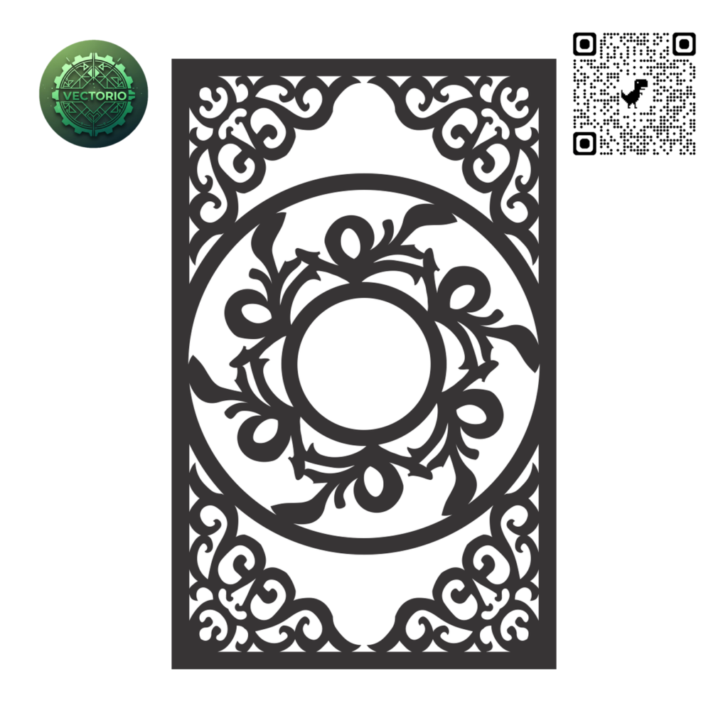 DECORATIVE WALL PANEL 112 vector design for laser cutting and engraving