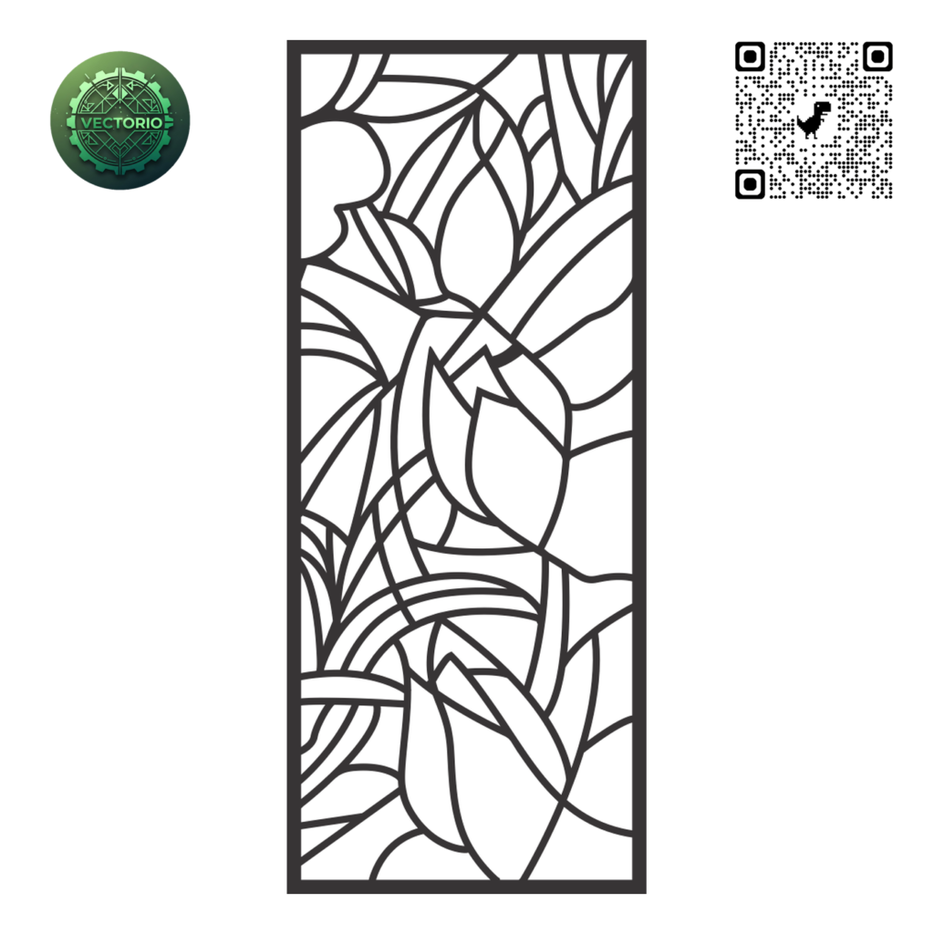 DECORATIVE WALL PANEL 12 vector design for laser cutting and engraving