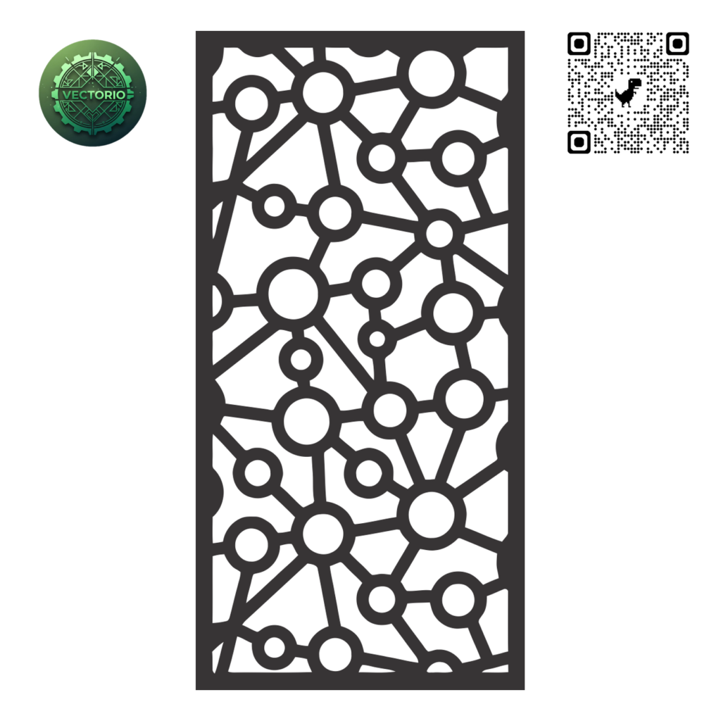 DECORATIVE WALL PANEL 128 vector design for laser cutting and engraving