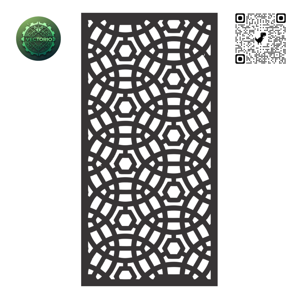 DECORATIVE WALL PANEL 129 vector design for laser cutting and engraving