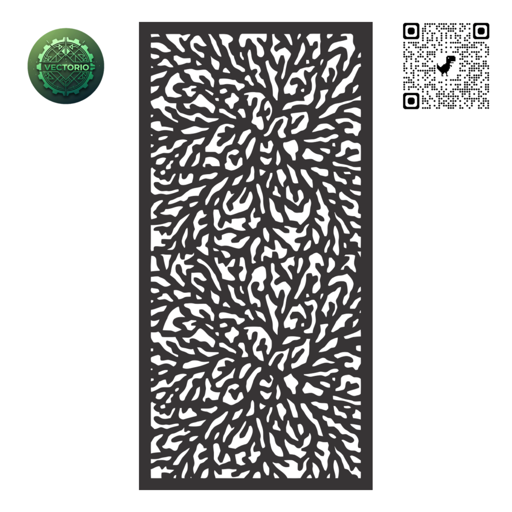 DECORATIVE WALL PANEL 134 vector design for laser cutting and engraving