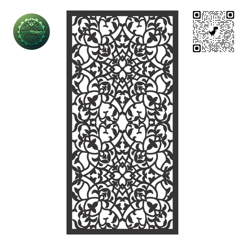 DECORATIVE WALL PANEL 137 vector design for laser cutting and engraving