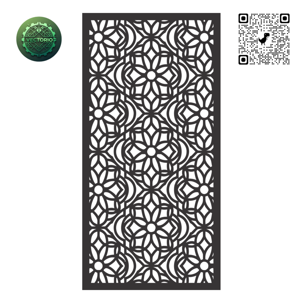 DECORATIVE WALL PANEL 148 vector design for laser cutting and engraving