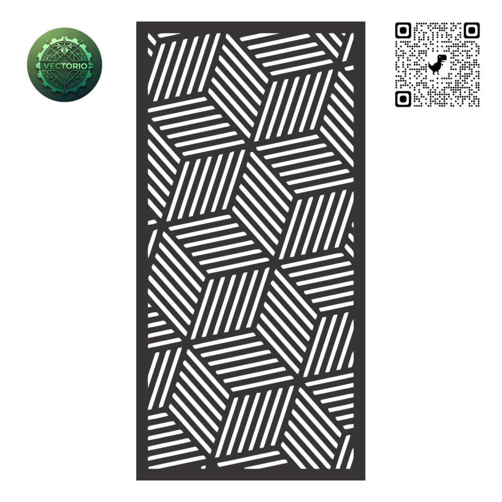 DECORATIVE WALL PANEL 152 vector design for laser cutting and engraving