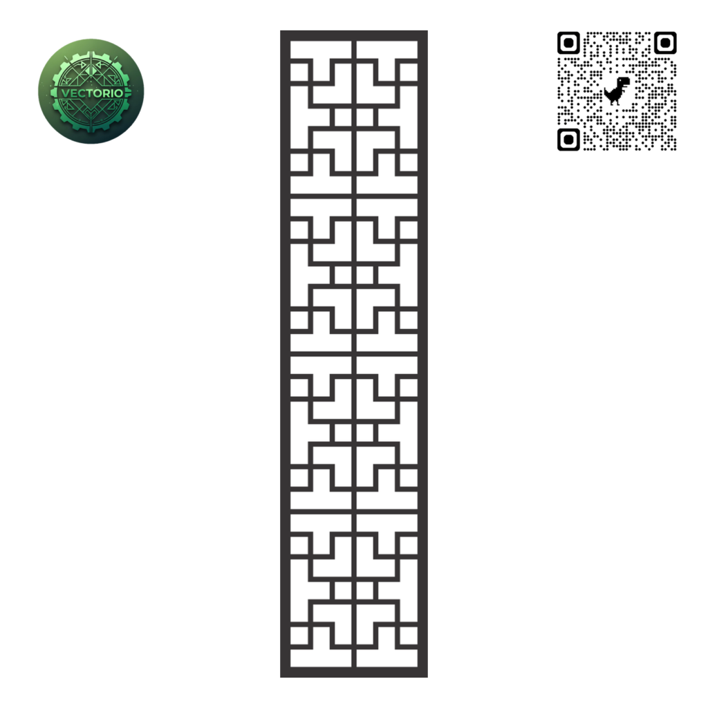 DECORATIVE WALL PANEL 154 vector design for laser cutting and engraving