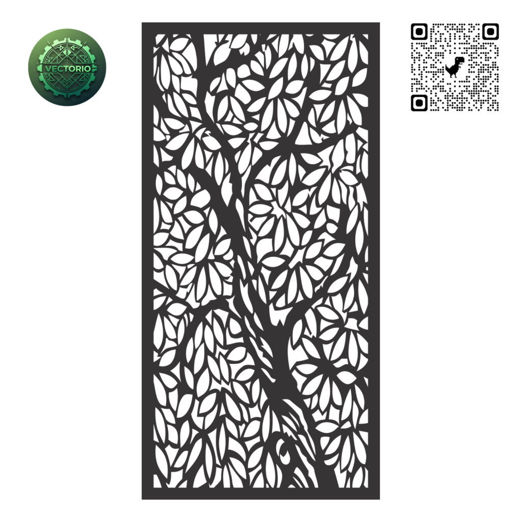 DECORATIVE WALL PANEL 156 vector design for laser cutting and engraving