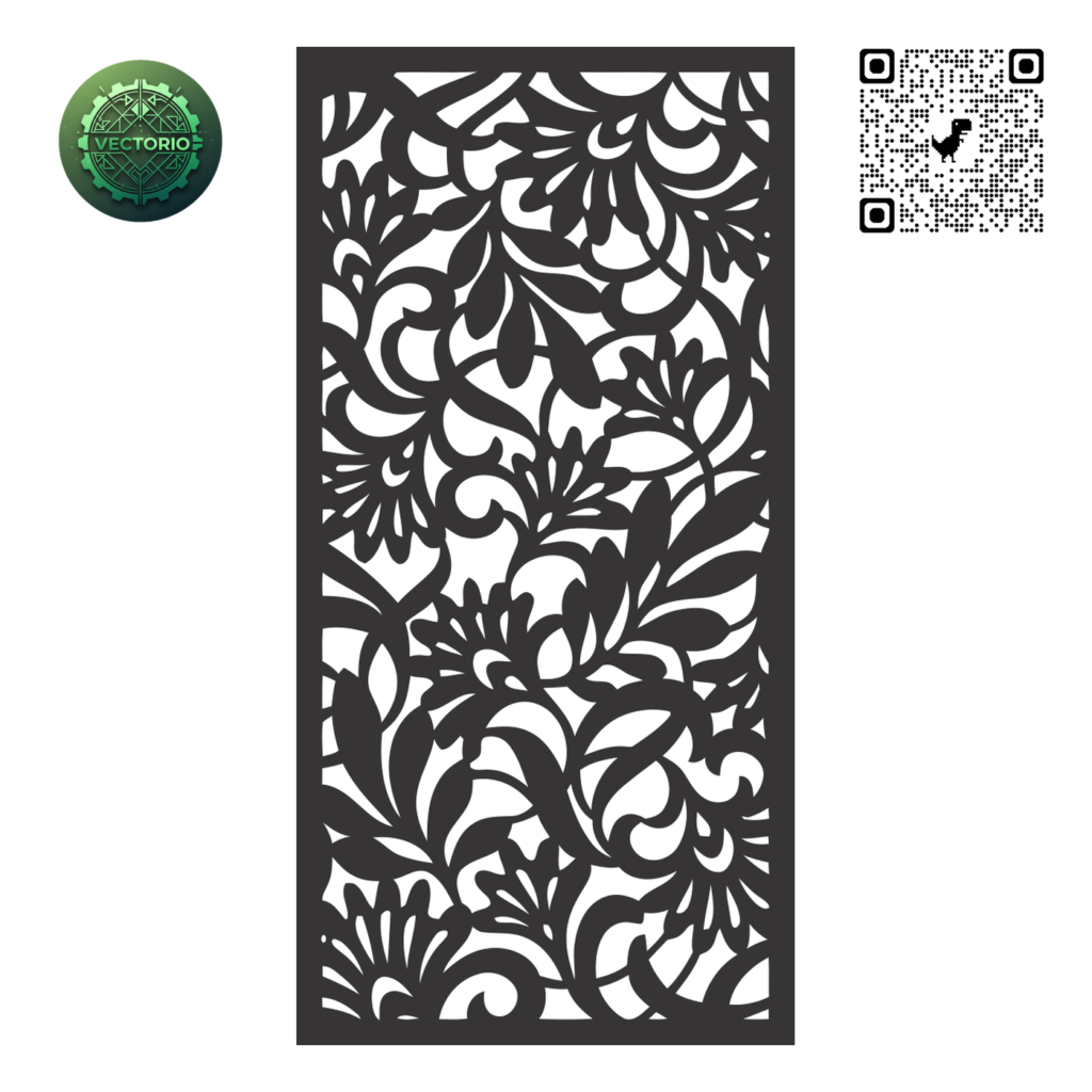 DECORATIVE WALL PANEL 157 vector design for laser cutting and engraving