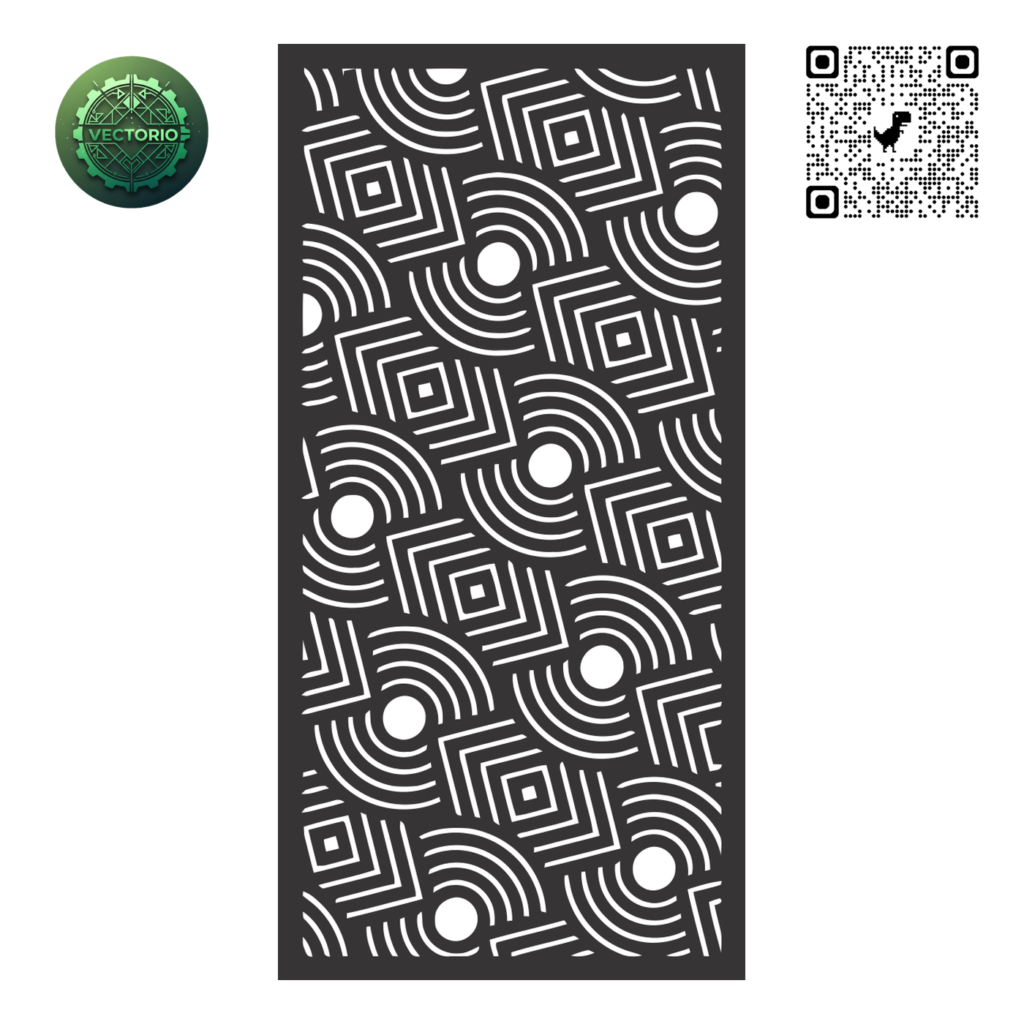 DECORATIVE WALL PANEL 163 vector design for laser cutting and engraving