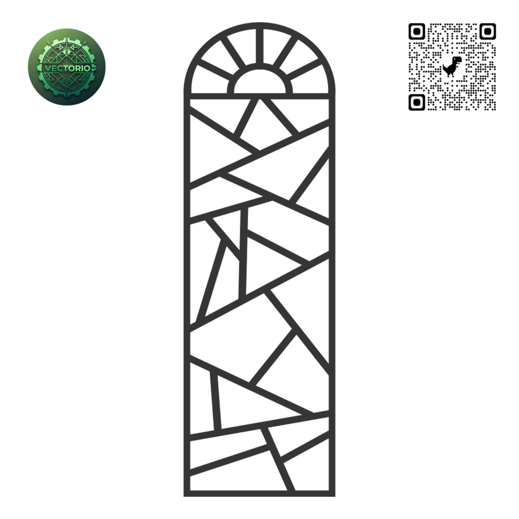 DECORATIVE WALL PANEL 165 vector design for laser cutting and engraving