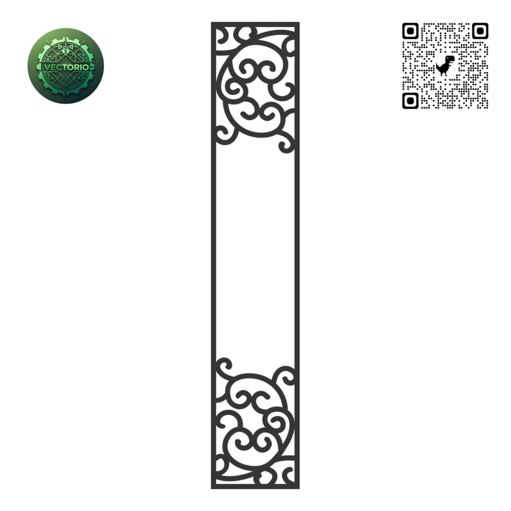 DECORATIVE WALL PANEL 168 vector design for laser cutting and engraving